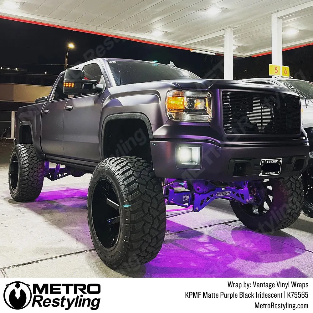KPMF K75500 Matte Purple Black Iridescent Vinyl Wrap | K75565