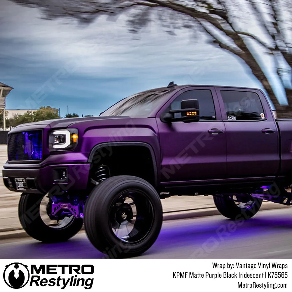 KPMF K75500 Matte Purple Black Iridescent Vinyl Wrap | K75565