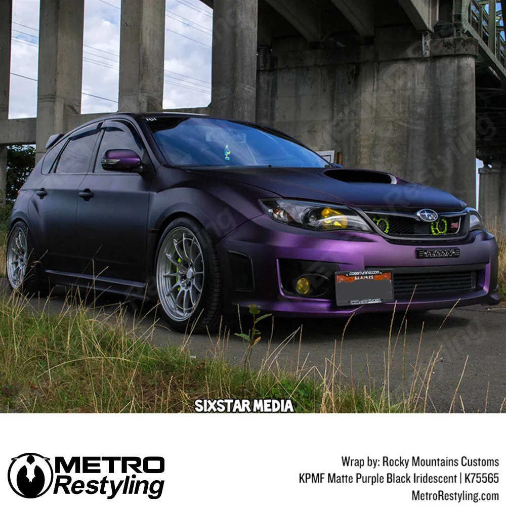 KPMF K75500 Matte Purple Black Iridescent Vinyl Wrap | K75565