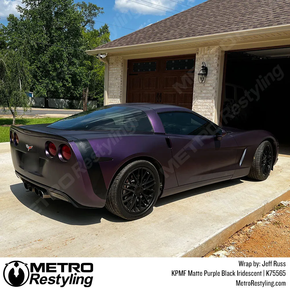 KPMF K75500 Matte Purple Black Iridescent Vinyl Wrap | K75565