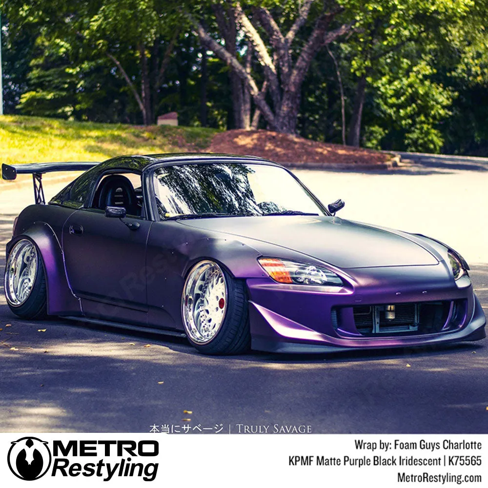 KPMF K75500 Matte Purple Black Iridescent Vinyl Wrap | K75565