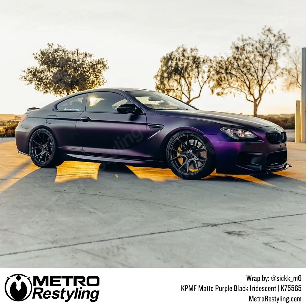 KPMF K75500 Matte Purple Black Iridescent Vinyl Wrap | K75565