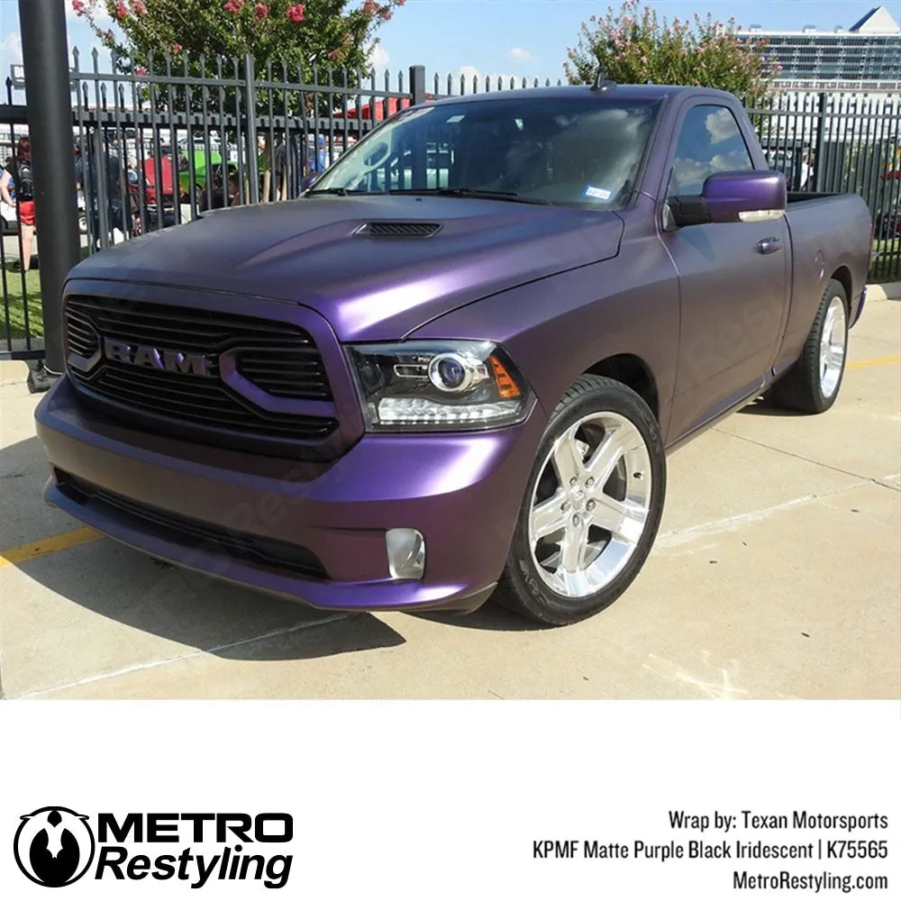 KPMF K75500 Matte Purple Black Iridescent Vinyl Wrap | K75565