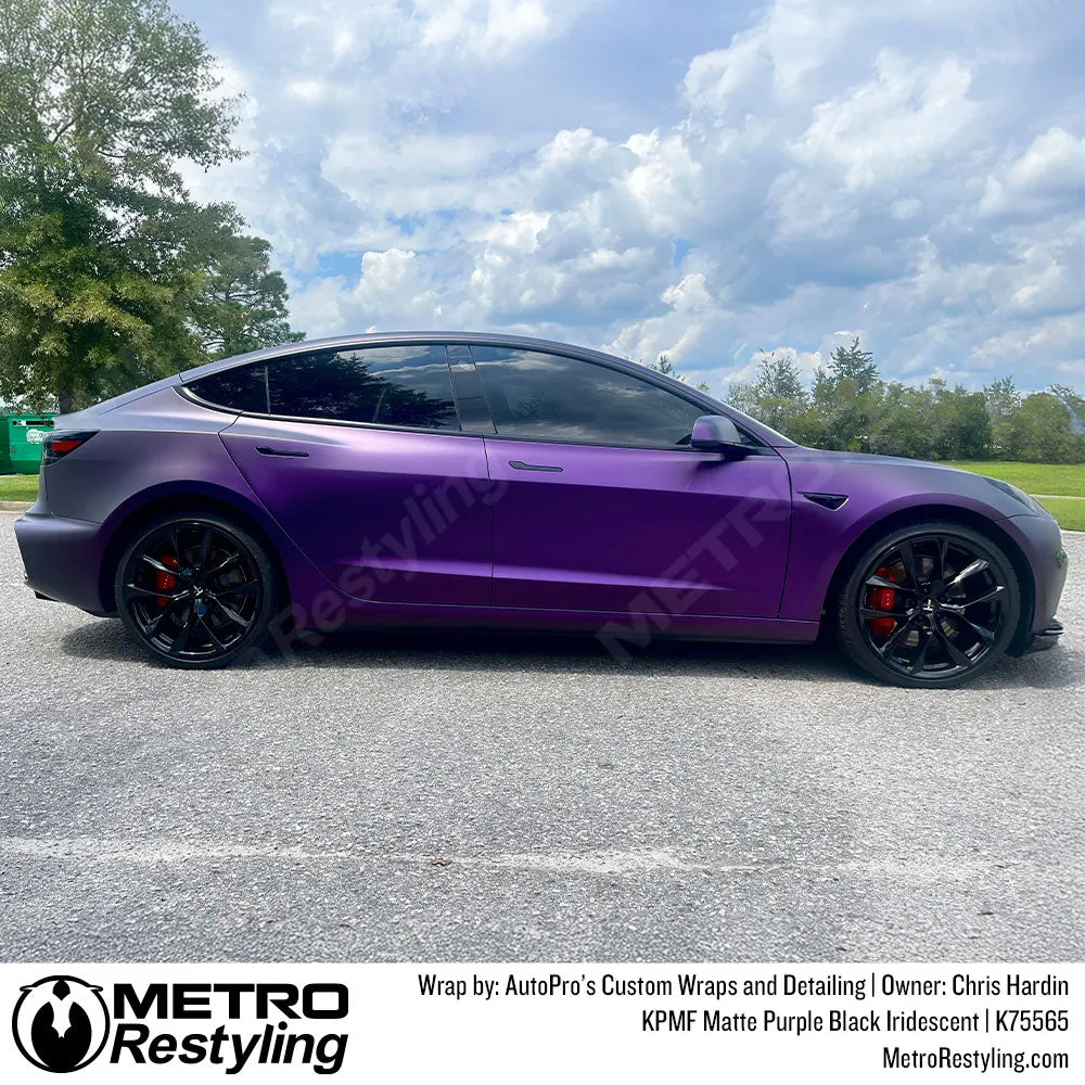 KPMF K75500 Matte Purple Black Iridescent Vinyl Wrap | K75565