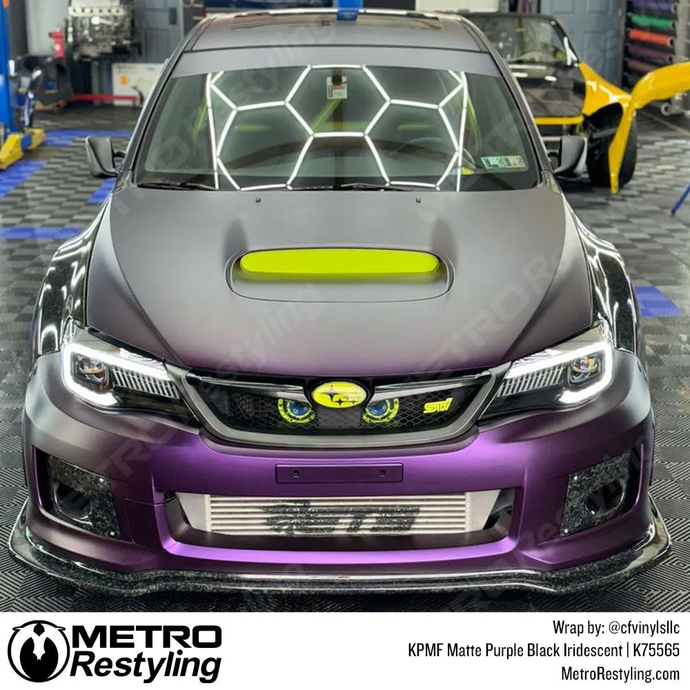 KPMF K75500 Matte Purple Black Iridescent Vinyl Wrap | K75565