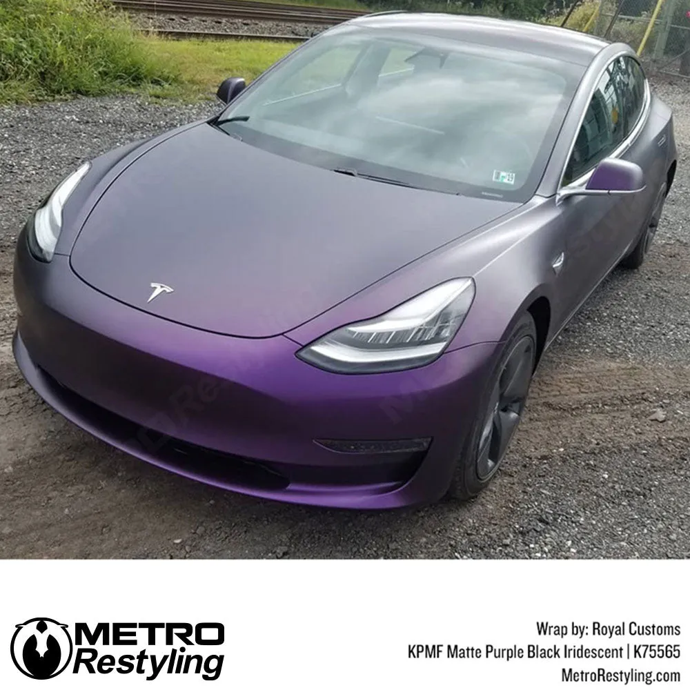KPMF K75500 Matte Purple Black Iridescent Vinyl Wrap | K75565