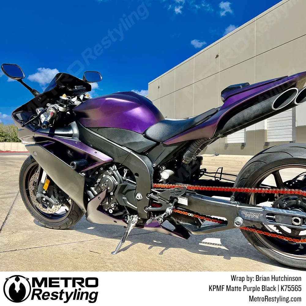 KPMF K75500 Matte Purple Black Iridescent Vinyl Wrap | K75565