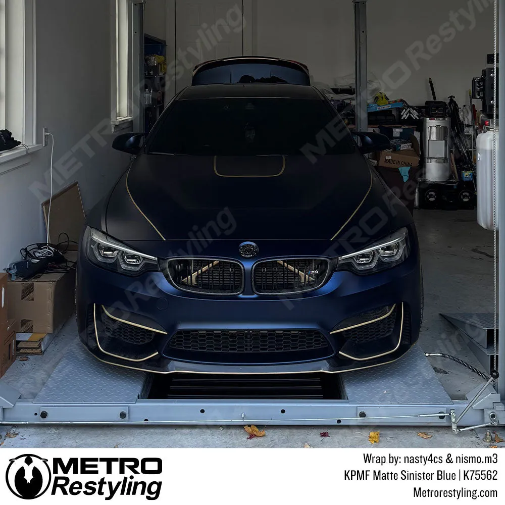 KPMF K75500 Matte Sinister Blue Vinyl Wrap | K75562