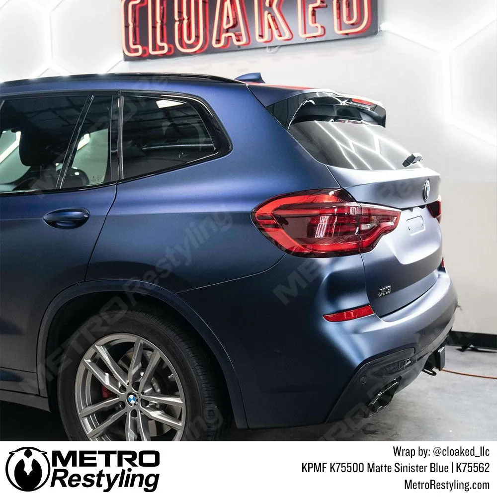 KPMF K75500 Matte Sinister Blue Vinyl Wrap | K75562
