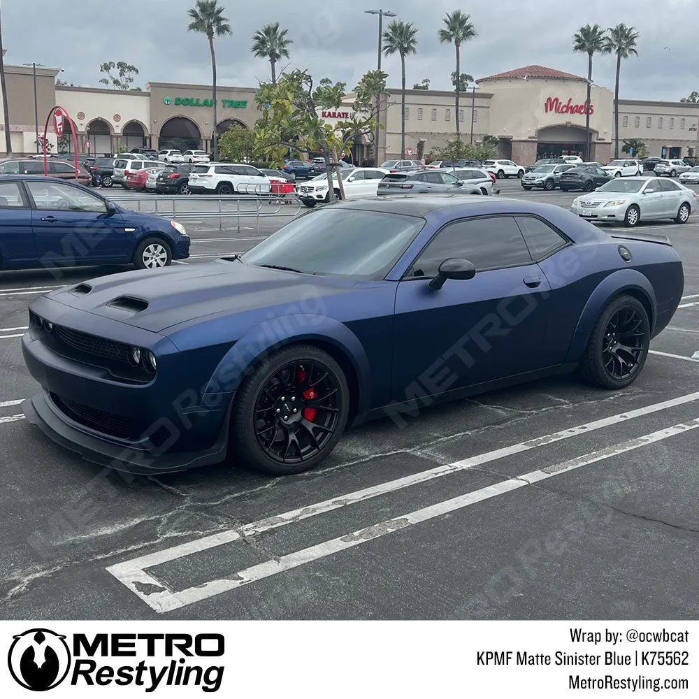 KPMF K75500 Matte Sinister Blue Vinyl Wrap | K75562