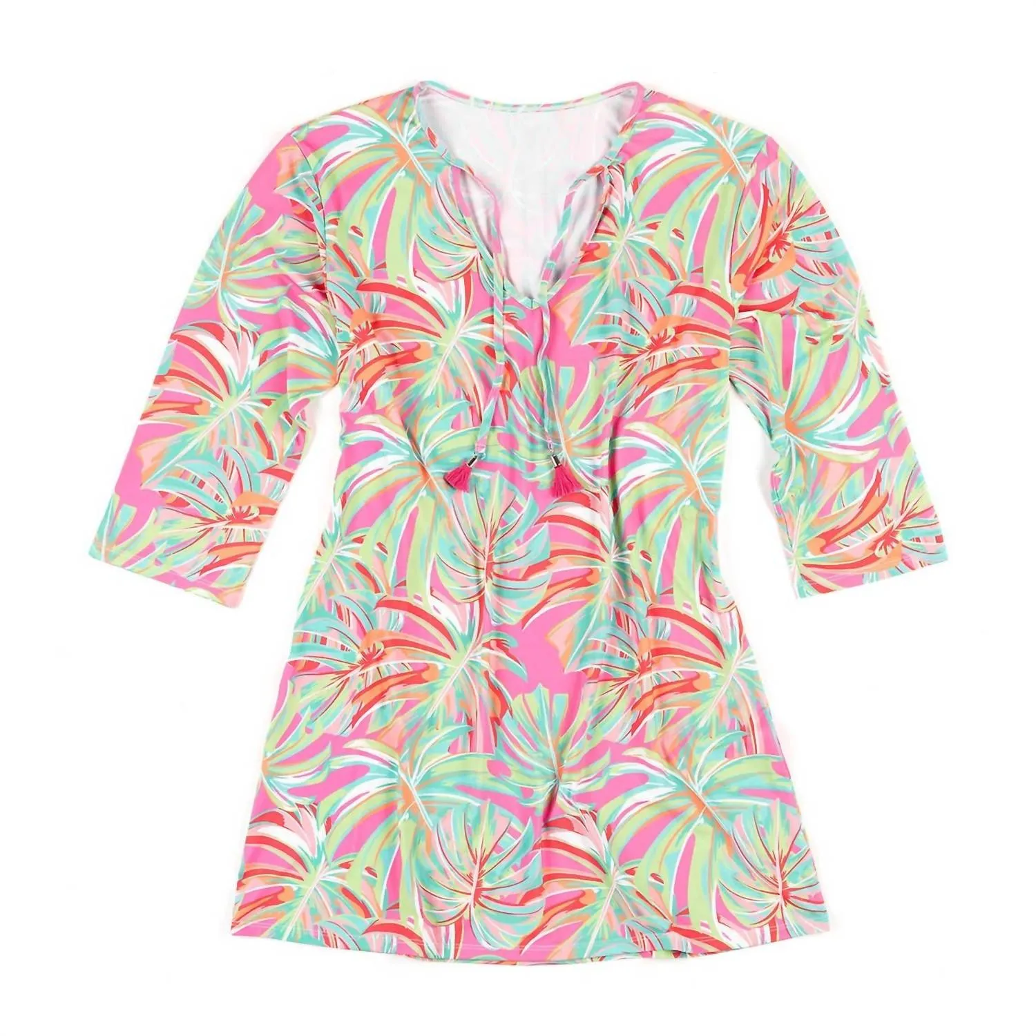 Lets Get Tropical Tunic Cover Up In Multi