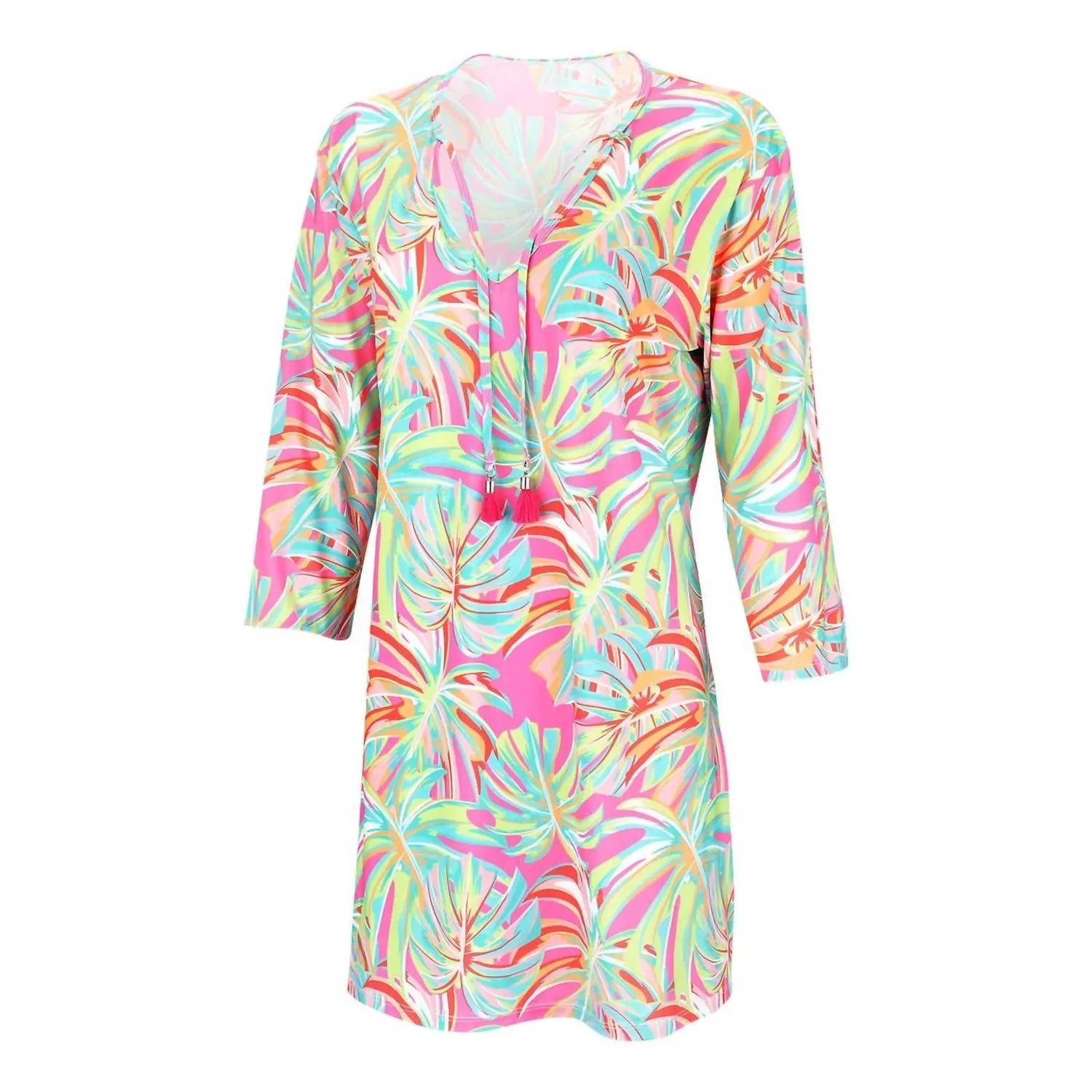 Lets Get Tropical Tunic Cover Up In Multi