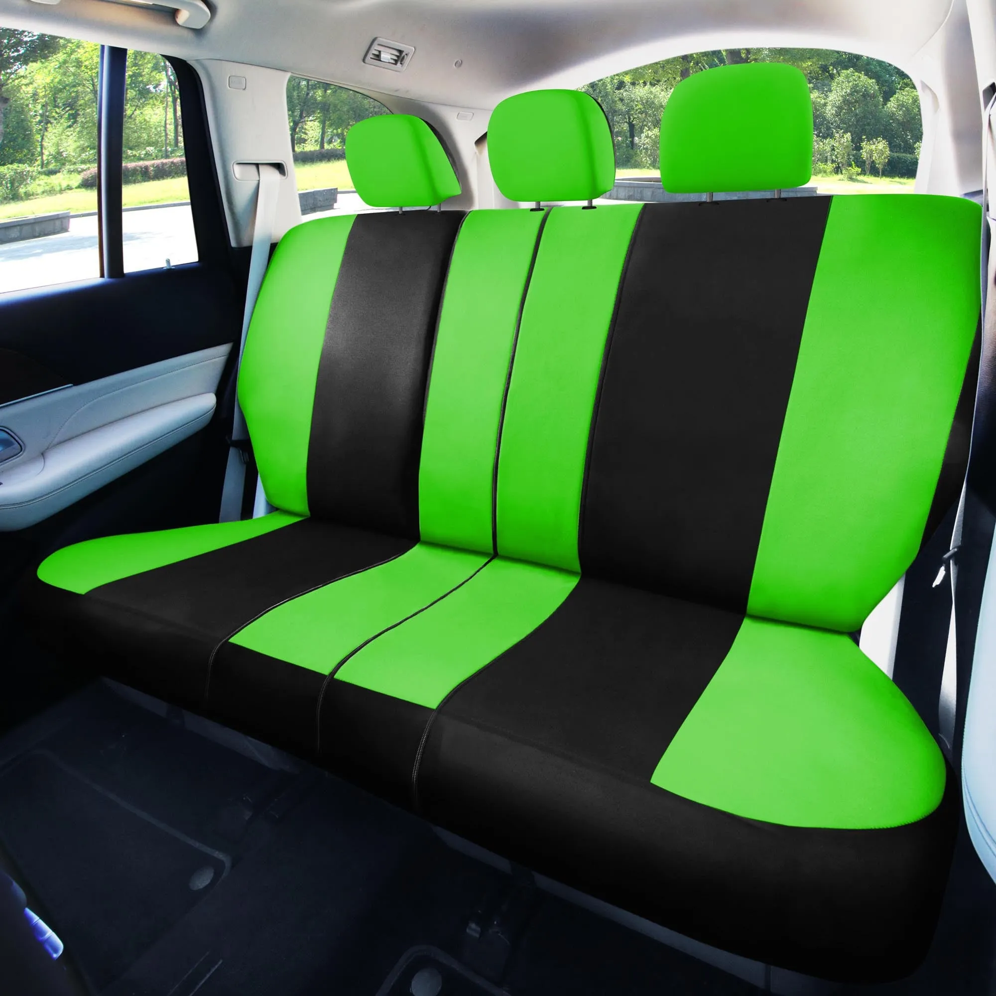 Light & Breezy Flat Cloth Seat Covers - Full Set Green