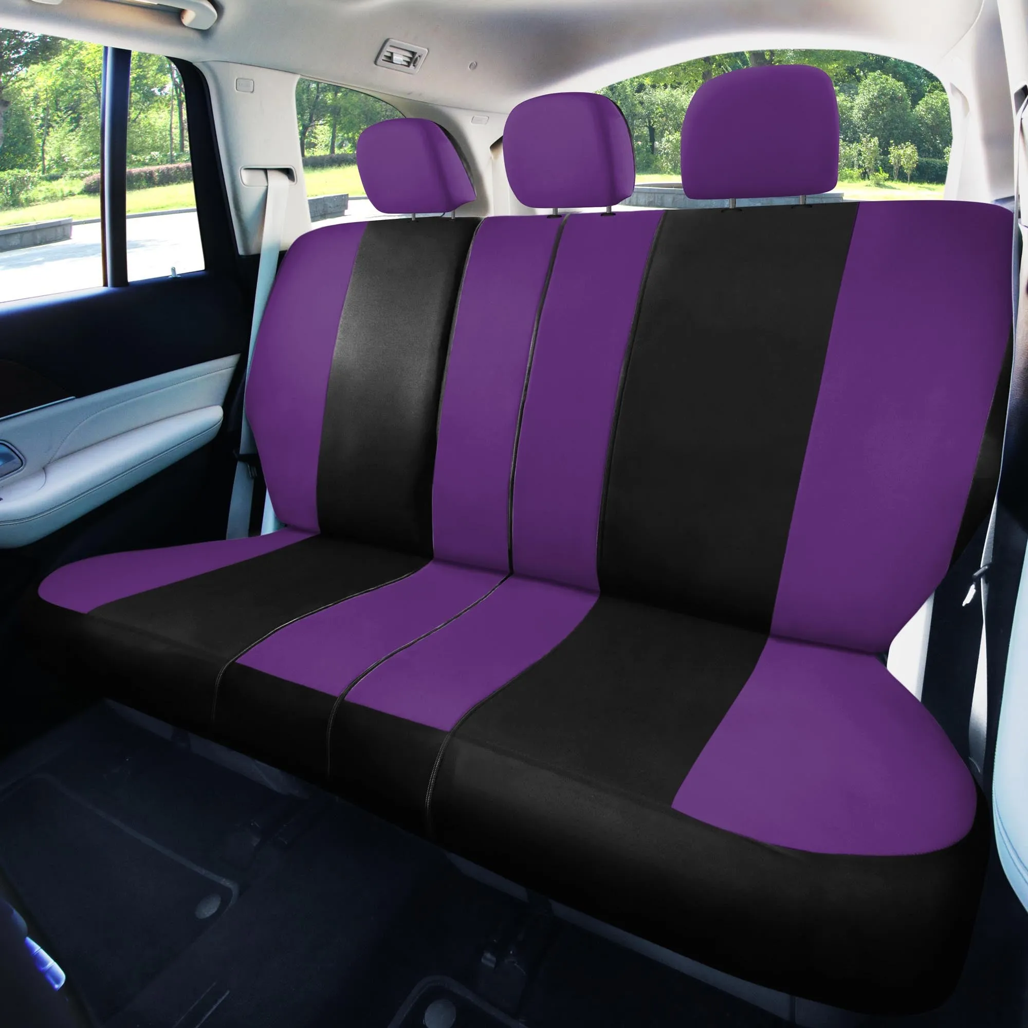 Light & Breezy Flat Cloth Seat Covers - Full Set Purple