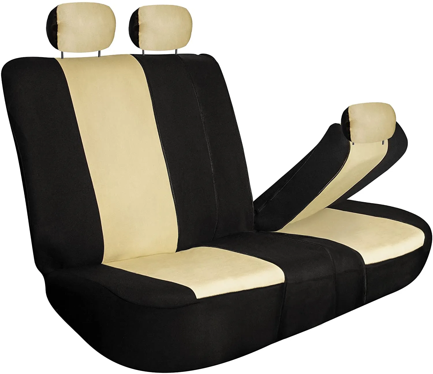 Light & Breezy Full Coverage Car Seat Covers - Full Set Beige