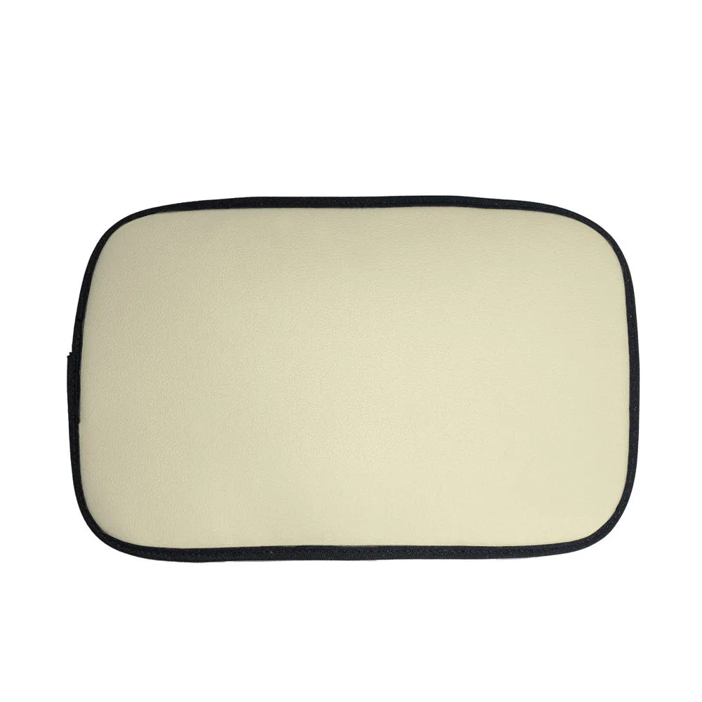 Luxe Faux Leather Center Console Pad Beige
