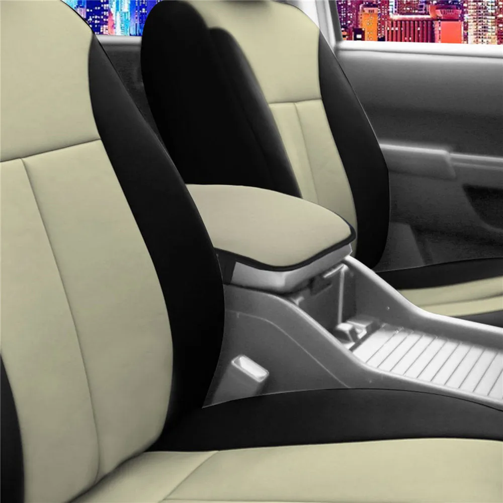 Luxe Faux Leather Center Console Pad Beige