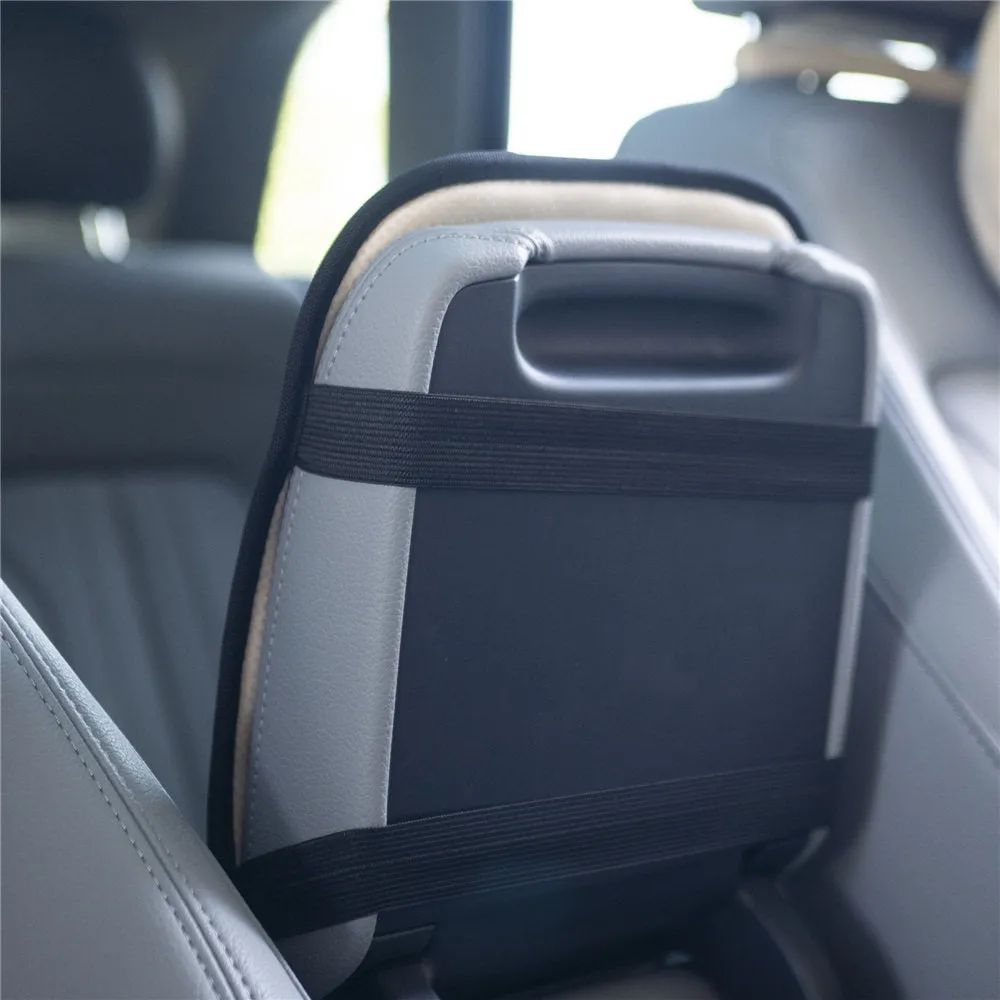 Luxe Faux Leather Center Console Pad Black