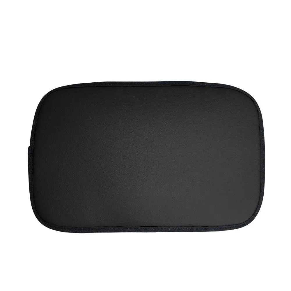 Luxe Faux Leather Center Console Pad Black