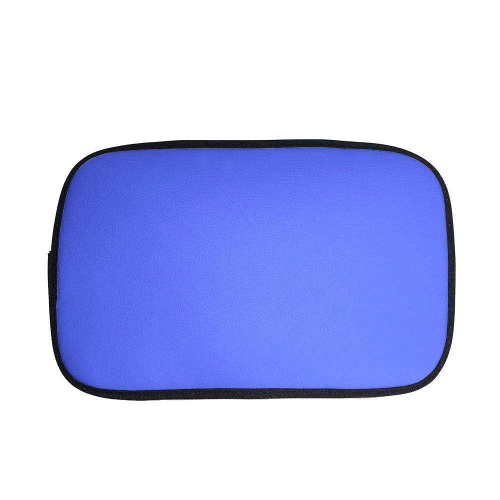 Luxe Faux Leather Center Console Pad Blue