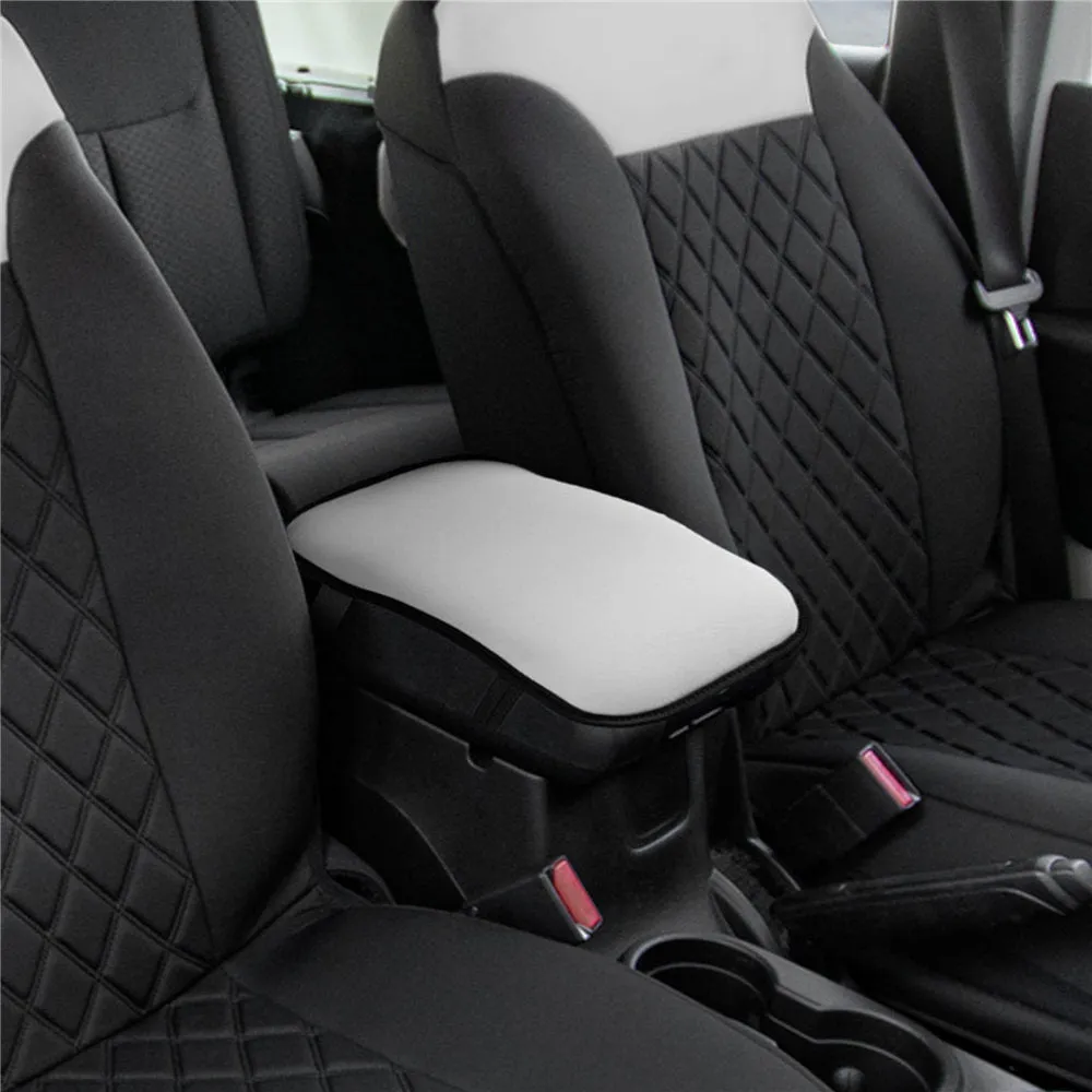 Luxe Faux Leather Center Console Pad Gray