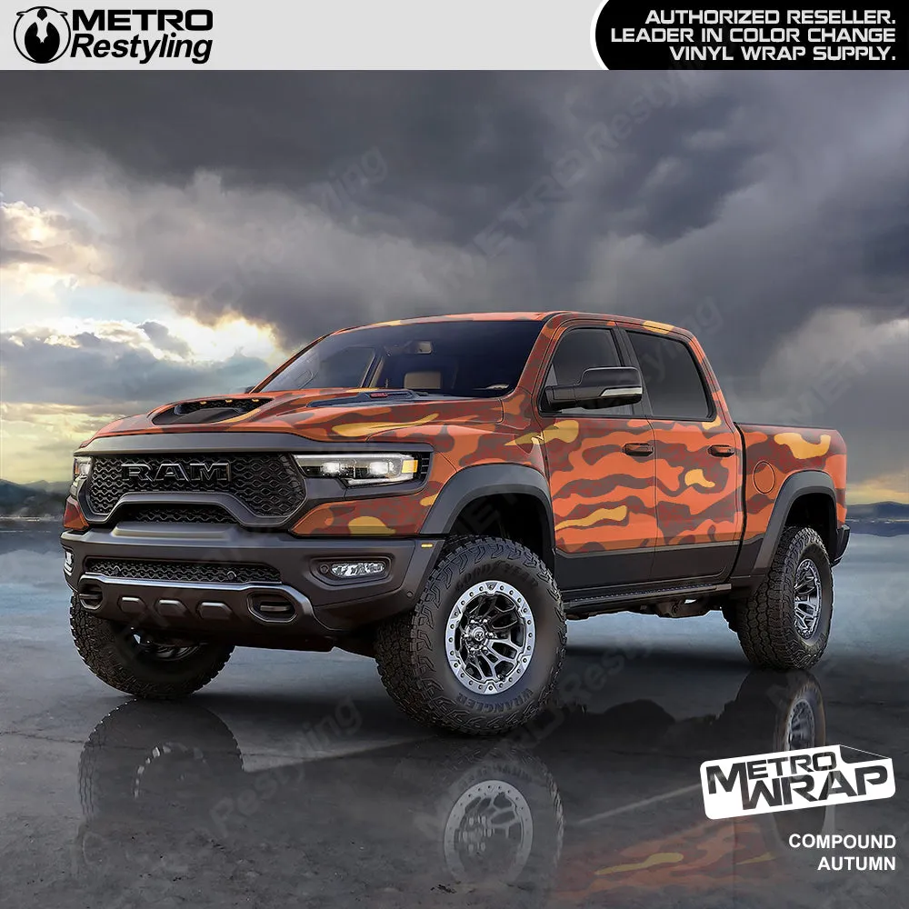 Metro Wrap Compound Autumn Camouflage Vinyl Film