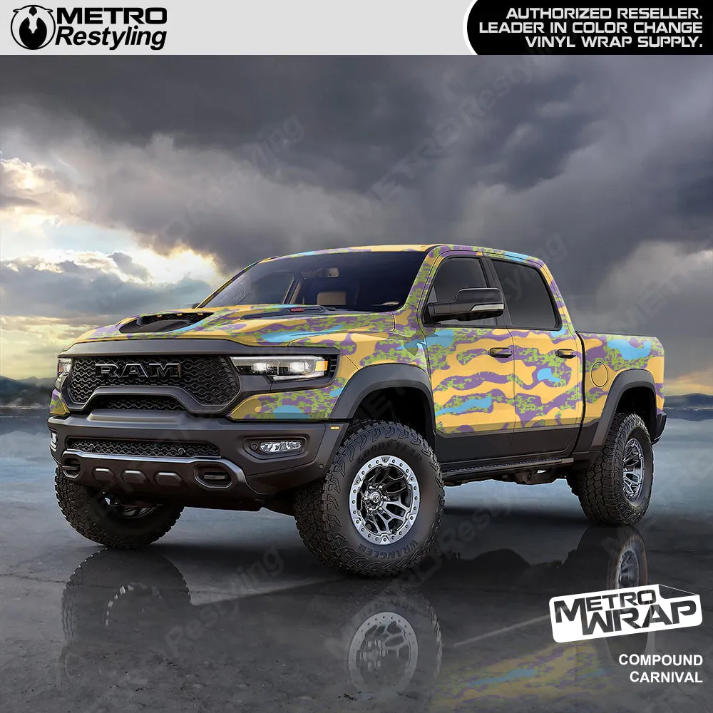 Metro Wrap Compound Carnival Camouflage Vinyl Film