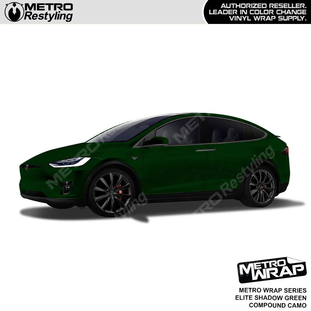 Metro Wrap Compound Elite Shadow Green Camouflage Vinyl Film