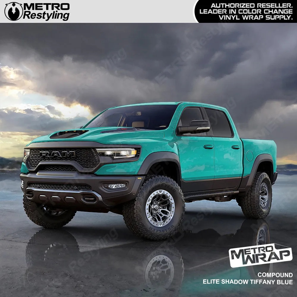 Metro Wrap Compound Elite Shadow Tiffany Blue Camouflage Vinyl Film