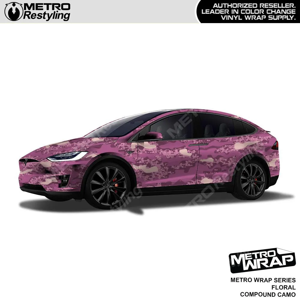 Metro Wrap Compound Floral Camouflage Vinyl Film