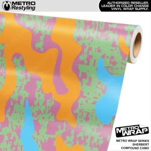 Metro Wrap Compound Sherbert Camouflage Vinyl Film