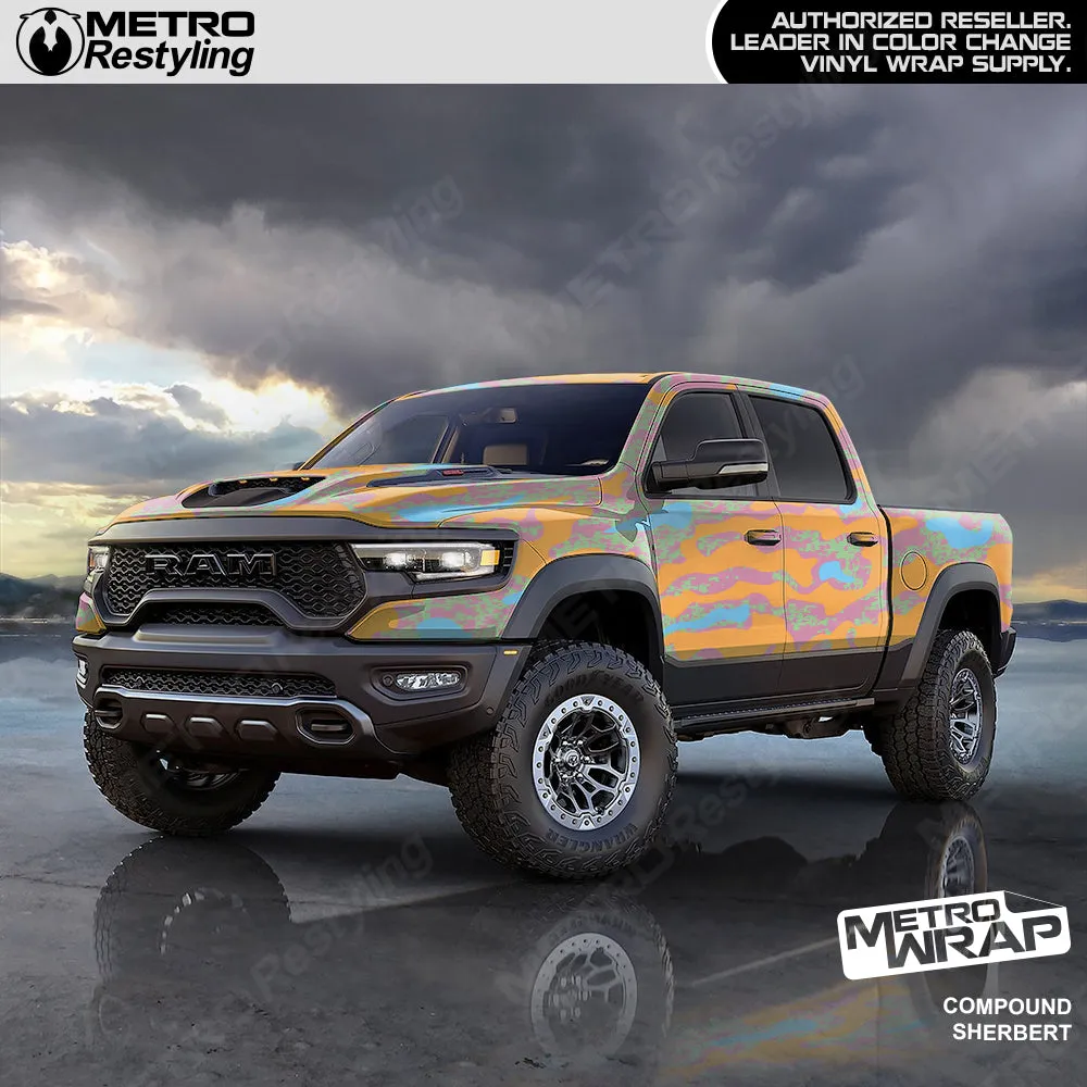 Metro Wrap Compound Sherbert Camouflage Vinyl Film