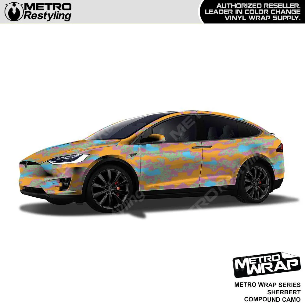 Metro Wrap Compound Sherbert Camouflage Vinyl Film