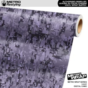 Metro Wrap Digital Lilac Camouflage Vinyl Film