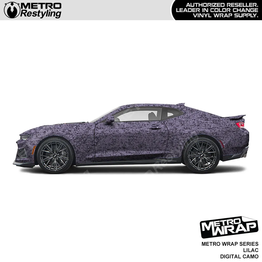 Metro Wrap Digital Lilac Camouflage Vinyl Film