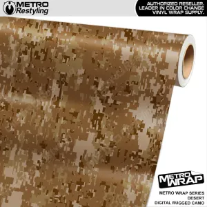 Metro Wrap Digital Rugged Desert Camouflage Vinyl Film