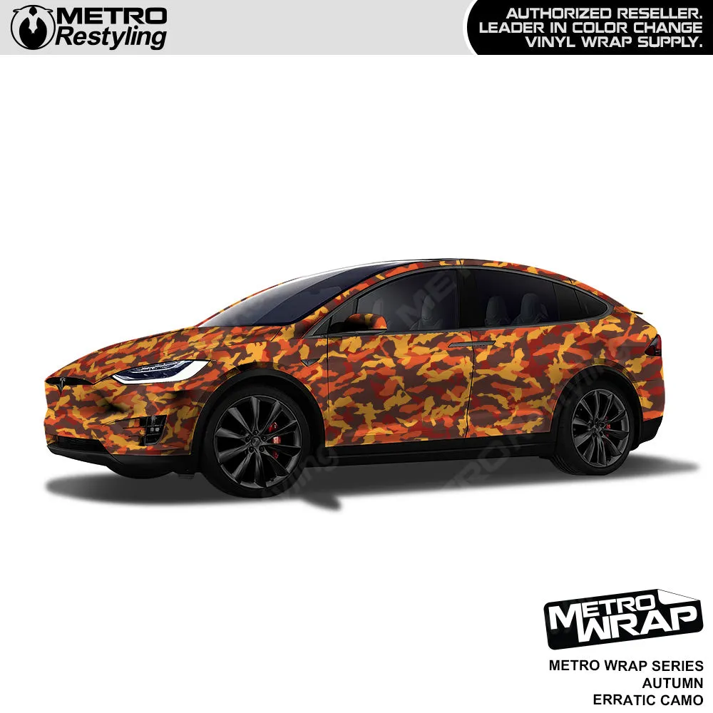 Metro Wrap Erratic Autumn Camouflage Vinyl Film