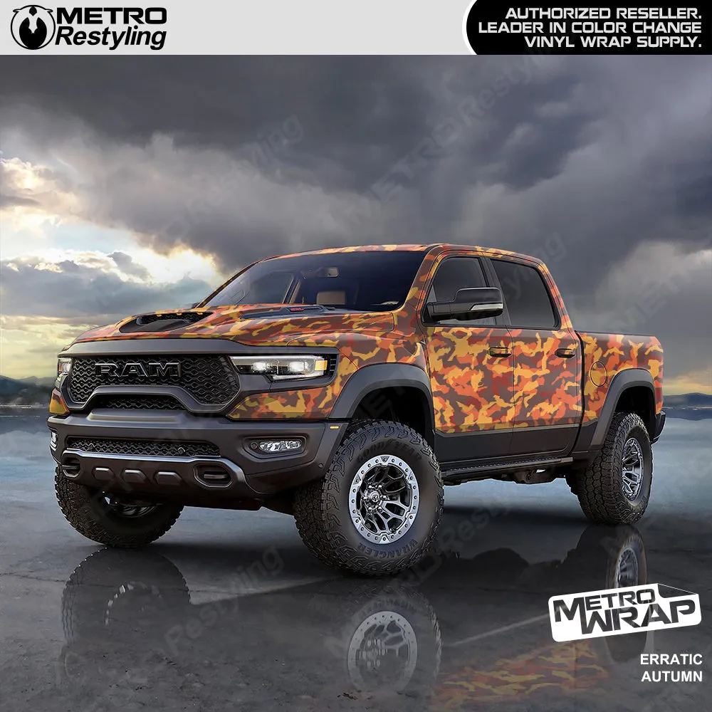 Metro Wrap Erratic Autumn Camouflage Vinyl Film