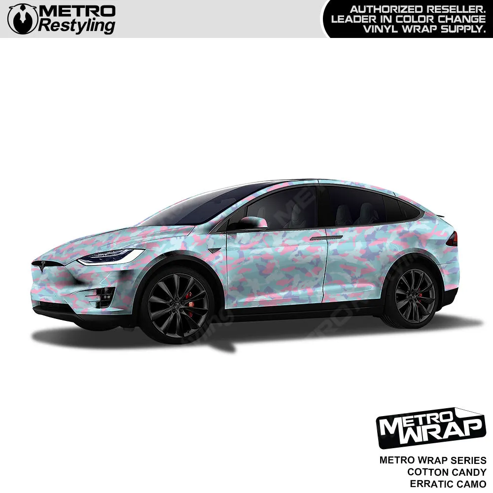 Metro Wrap Erratic Cotton Candy Camouflage Vinyl Film