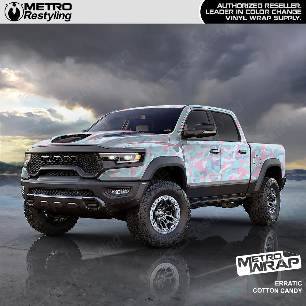 Metro Wrap Erratic Cotton Candy Camouflage Vinyl Film