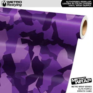 Metro Wrap Erratic Elite Purple Camouflage Vinyl Film