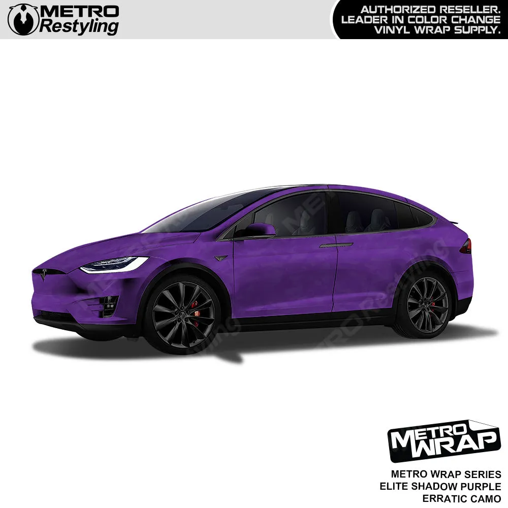 Metro Wrap Erratic Elite Shadow Purple Camouflage Vinyl Film