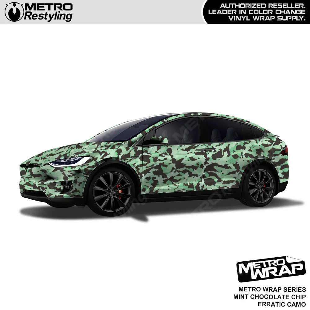 Metro Wrap Erratic Mint Chocolate Chip Camouflage Vinyl Film