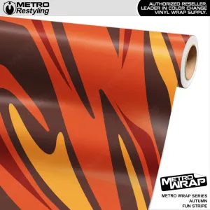 Metro Wrap Fun Stripe Autumn Camouflage Vinyl Film