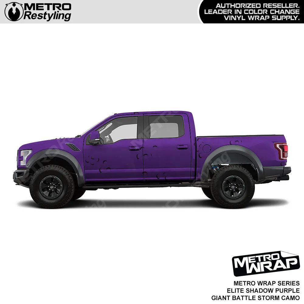 Metro Wrap Giant Battle Storm Elite Shadow Purple Camouflage Vinyl Film