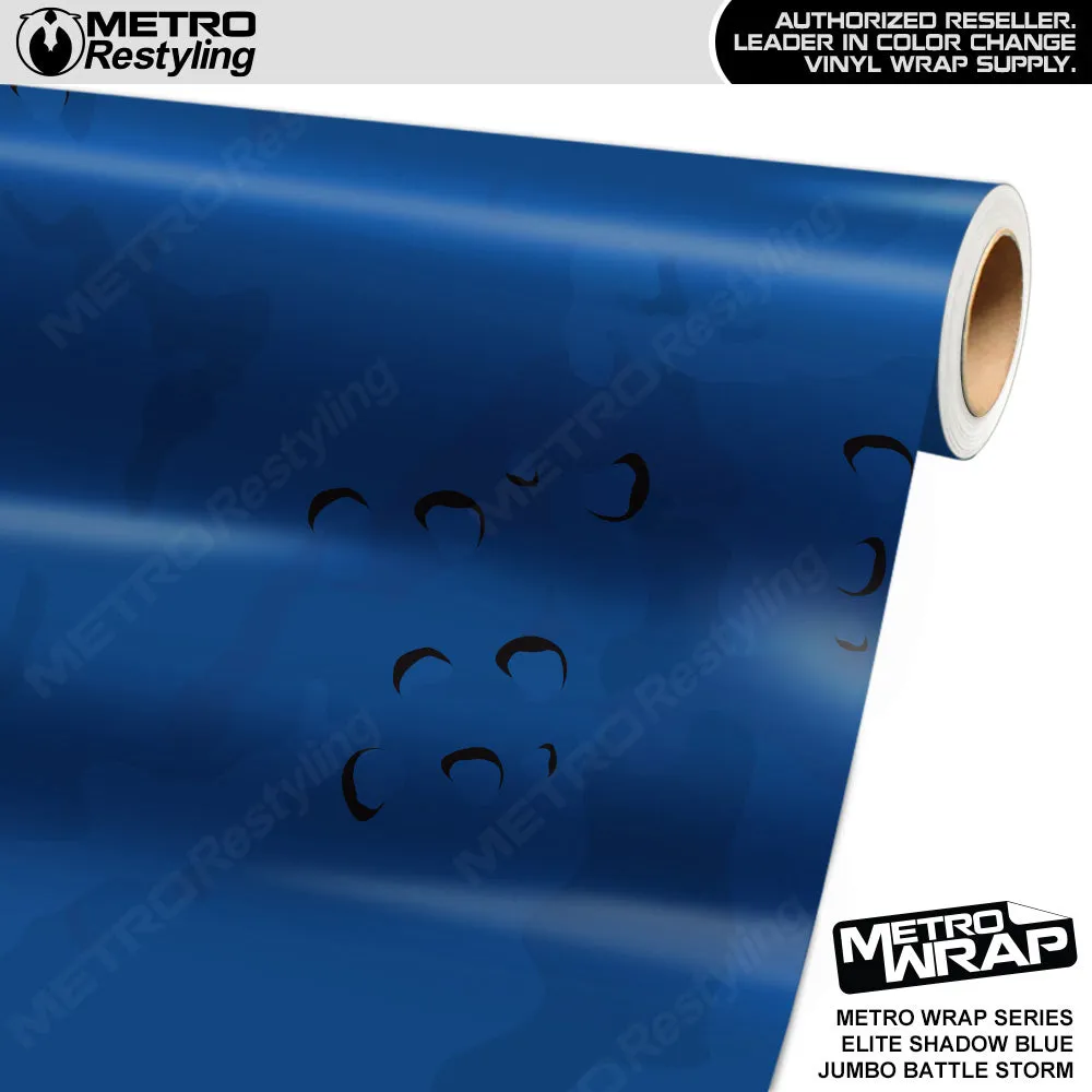 Metro Wrap Jumbo Battle Storm Elite Shadow Blue Camouflage Vinyl Film