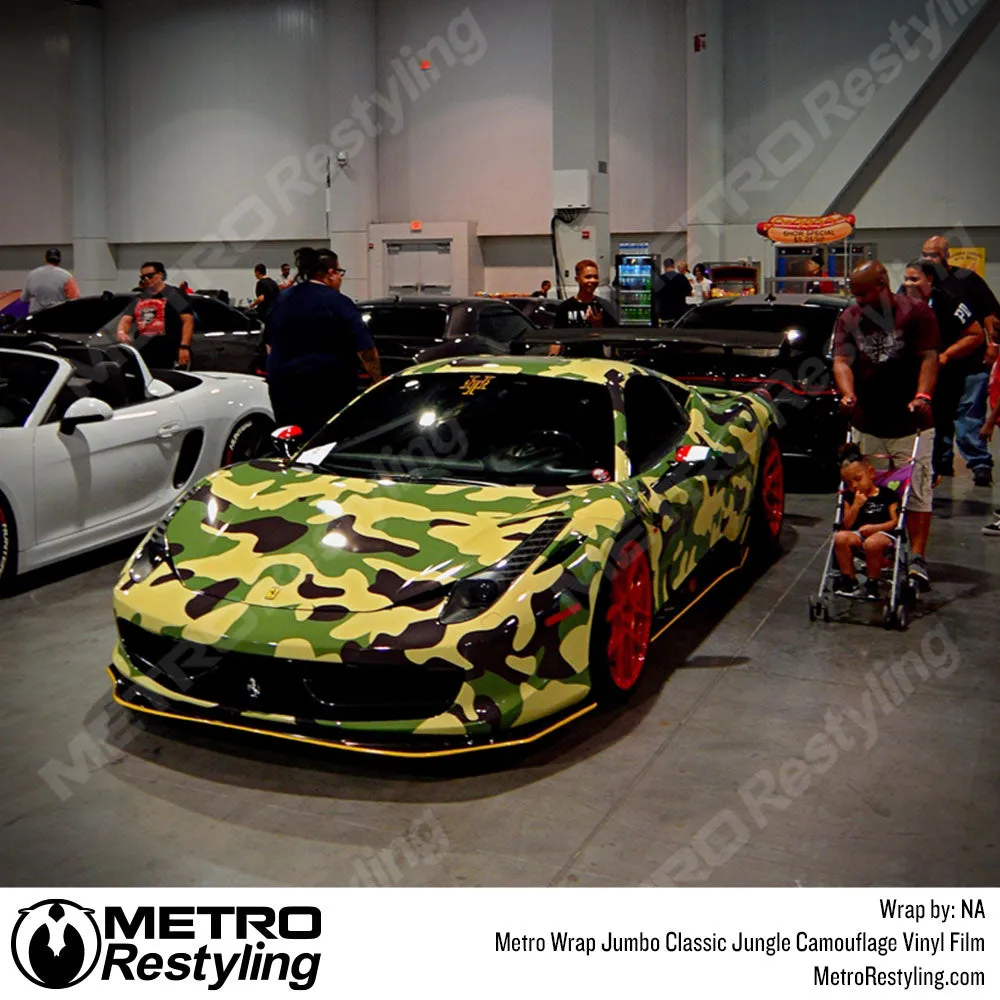 Metro Wrap Jumbo Classic Jungle Camouflage Vinyl Film