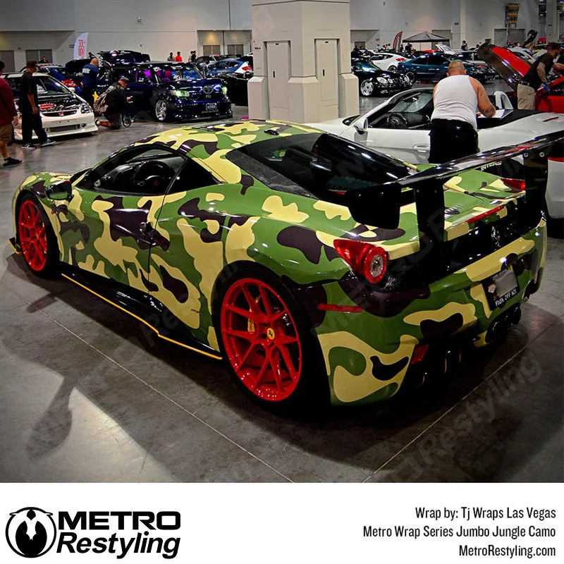 Metro Wrap Jumbo Classic Jungle Camouflage Vinyl Film