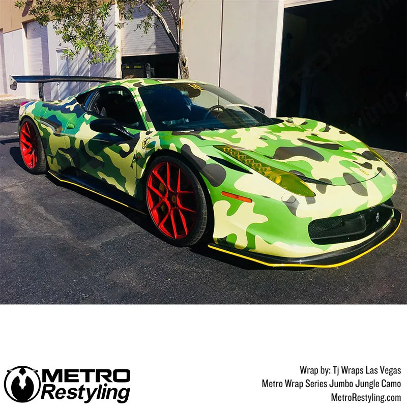 Metro Wrap Jumbo Classic Jungle Camouflage Vinyl Film