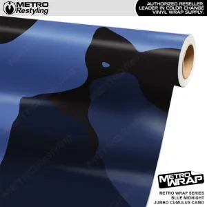 Metro Wrap Jumbo Cumulus Blue Midnight Camouflage Vinyl Film - 3M Film - Satin Finish | BLOWOUT STOCK | (15 Sq ft) | 100252